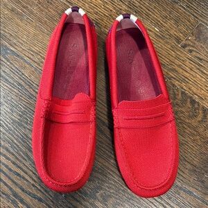 Rothy's Red Flats Comfortable Casual Loafers